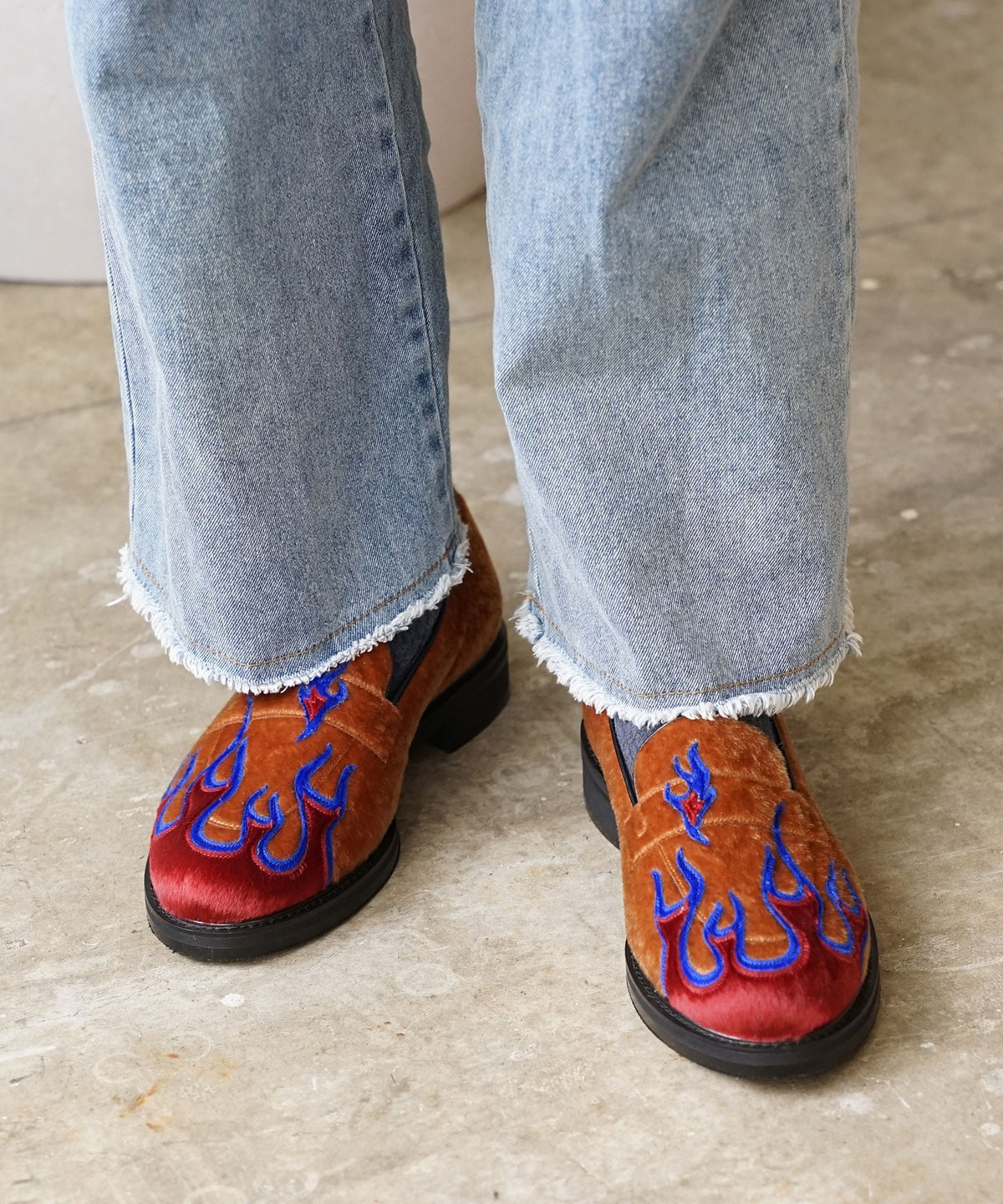 TENDER PERSON/テンダーパーソン FLAME PATTERN LOAFER TENDER PERSON